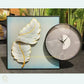 Hdc Modern Aesthetic Hand-Painted Clock Canvas (Size:- Painting 60*60, clock 40*40Cm) - HDC Lights