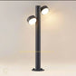 HDC 600MM Dual-Head Outdoor LED Bollard Light – Modern Black Die-Cast Aluminum Fixture