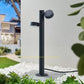 HDC 600MM Dual-Head Outdoor LED Bollard Light – Modern Black Die-Cast Aluminum Fixture
