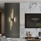 HDC 600mm Long Linear Black LED Line Light Zig Zag Wall Lamp - Tricolor