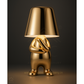 Hdc Little Golden/Silver Man Thinking Stylish  Nordic Golden Luxury Portable LED Desk Lamp Cafe Bar Restaurant Home Decoration Night Light