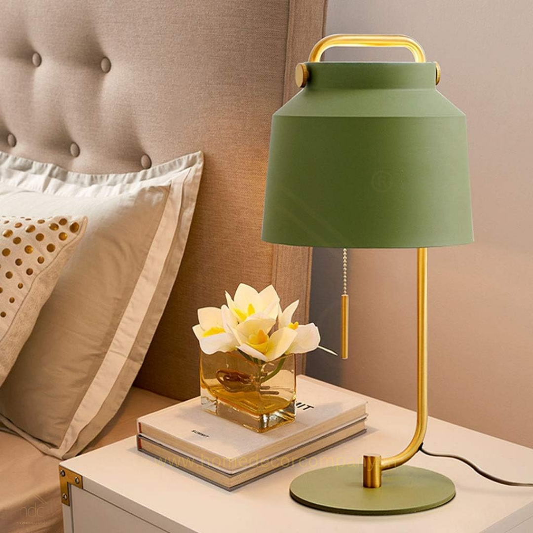 Hdc Moden Green Light Luxury Creative Bedside Table Lamp