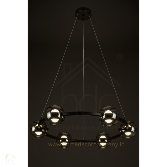 HDC Italian Minimalist Design Modern Chandelier for Sophisticated Living and Bedrooms E27 Base Middle Lamp Size for Hotels