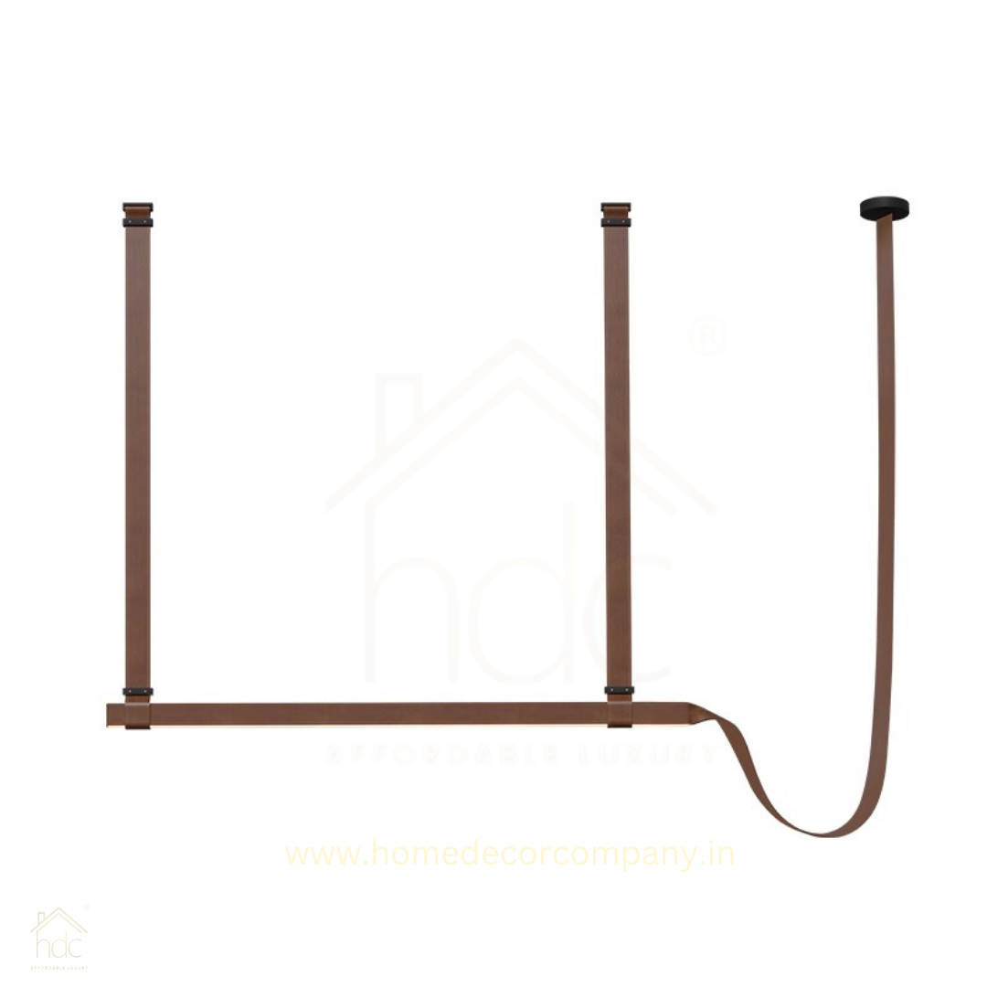 HDC Morden Minimalist Leather Belt Chandeliers Pendant Lights Led Pendant Light Art Decoration Chandeliers for Hotel