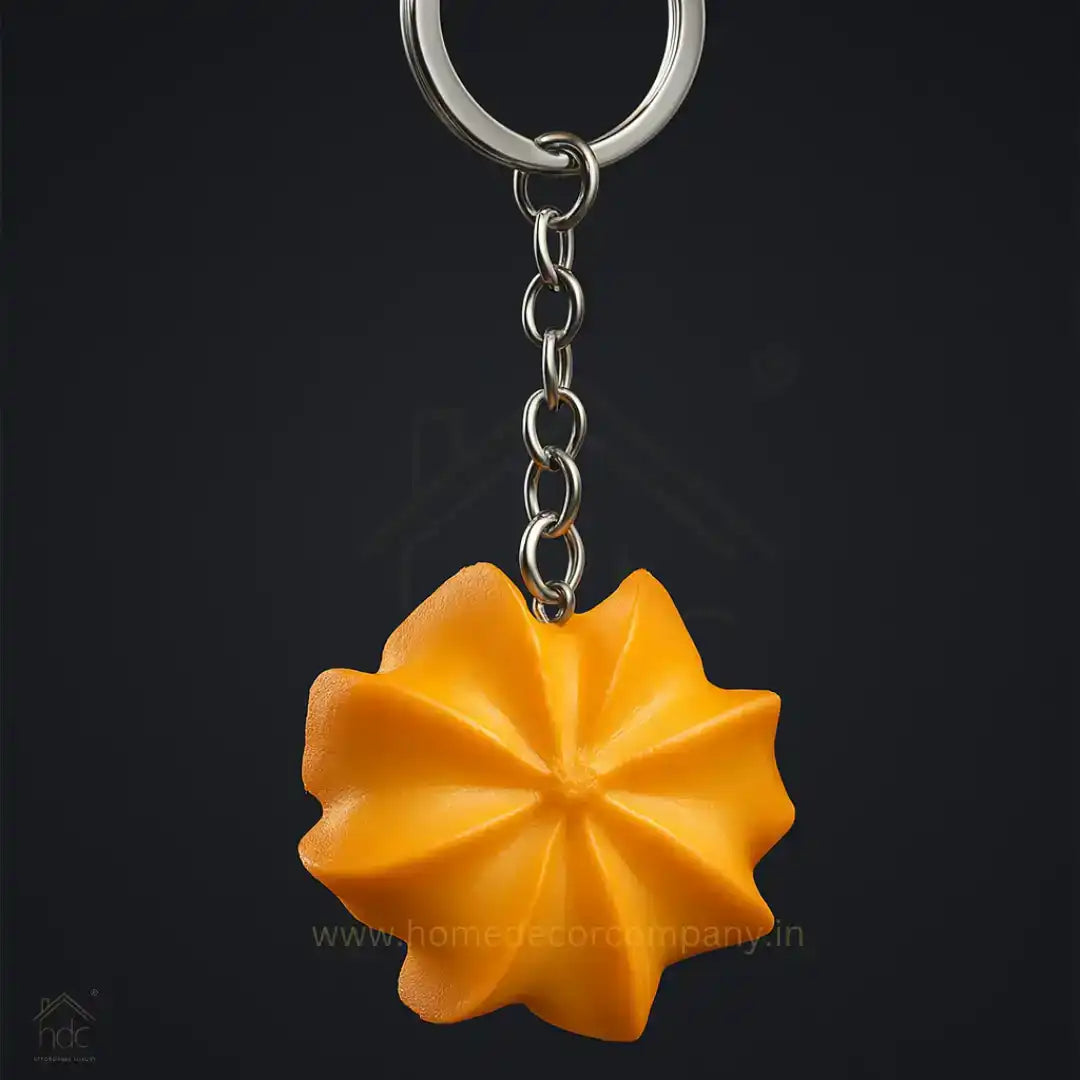 HDC Flower Cookie Keyring | Cute & Realistic Food Keychain - HDC Lights