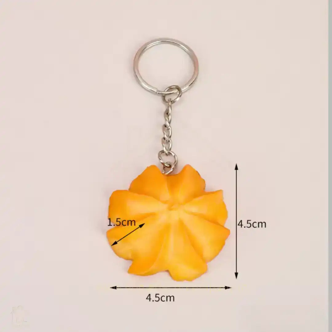 HDC Flower Cookie Keyring | Cute & Realistic Food Keychain - HDC Lights