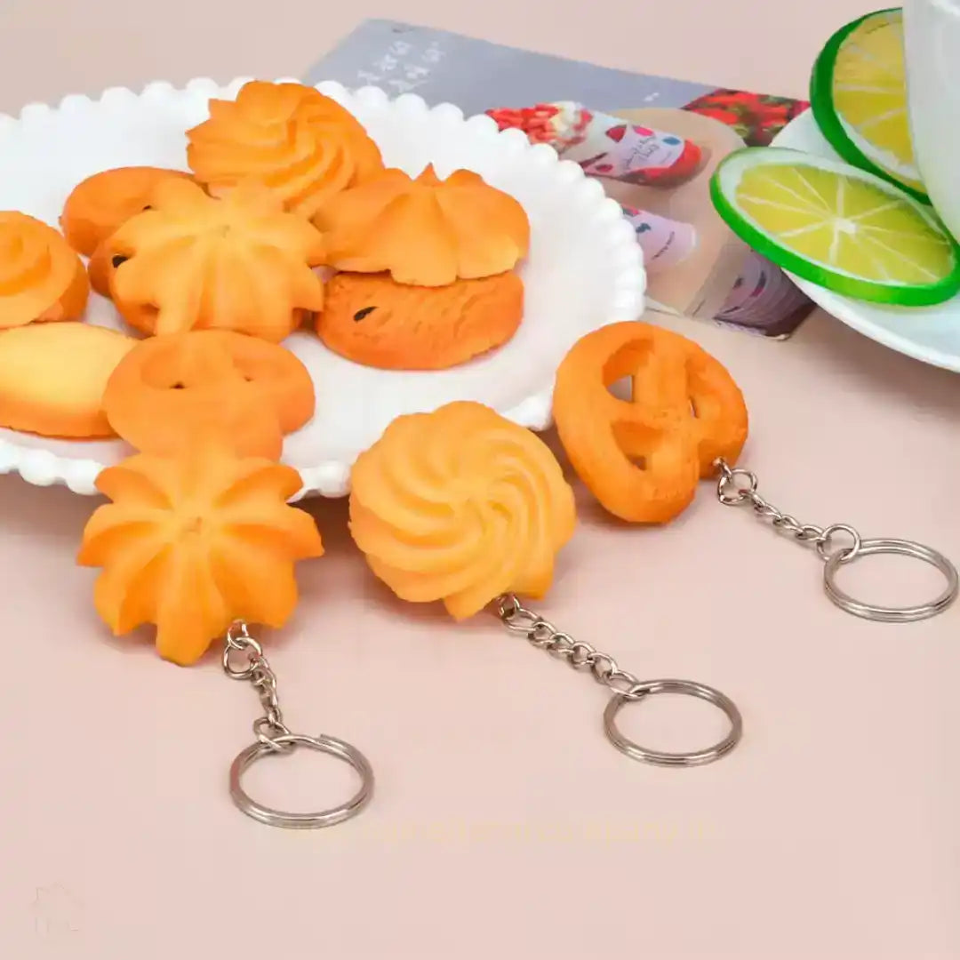 HDC Flower Cookie Keyring | Cute & Realistic Food Keychain - HDC Lights