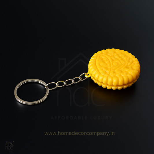 HDC Cream Biscuit Keyring | Fun & Quirky Food Accessory