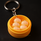 HDC Mini Bunny Bun Basket Keyring | Cute Food-Themed Accessory Keyring