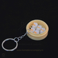 HDC Mini Bunny Bun Basket Keyring | Cute Food-Themed Accessory Keyring