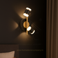 Hdc Modern Dual Spotlight Wall Lamp | Sleek Black & Gold Accent Wall Light