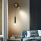 Hdc Modern Long Black Gold LED Wall Lamp with Spot for Bedside Bathroom Mirror Light- Warm White