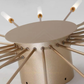 HDC 28+1, 42+1 Light Gold Body Acrylic Led Chandelier Ring For Living Room Lamp - Warm White