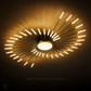 HDC 28+1, 42+1 Light Black Body Acrylic Led Chandelier Ring For Living Room Lamp - Warm White