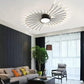 HDC 28+1, 42+1 Light Black Body Acrylic Led Chandelier Ring For Living Room Lamp - Warm White