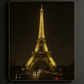 Hdc Modern Eiffel Tower Nightscape Canvas Wall Art Crystal Painting Paris City Lights Wall Art