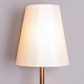 Hdc Antique Finish Wall Lamp with Off White Cotton Fabric Shade