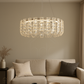Hdc 600mm Luxury Crystal Halo Chandelier Modern Round LED Chandelier Light