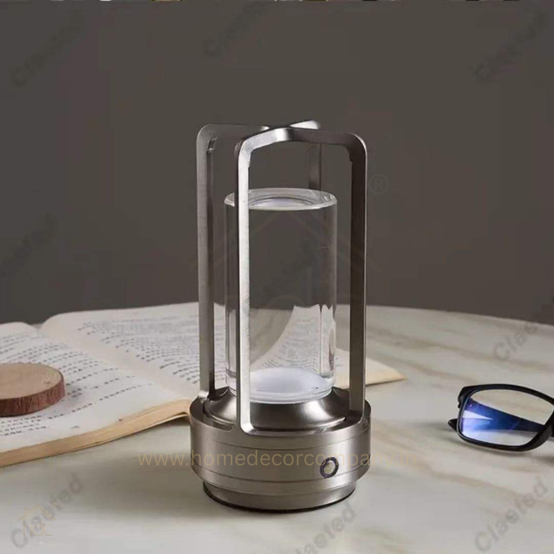 Hdc  Modern Minimalist Rechargeable LED Table Lamp Warm White Cordless Touch Control for Home Decor Bedside Dining
