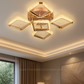 HDC Modern Minimalist Diamond 5 Square Led Ceiling Lamp Light Luxury Acrylic Living Room Lights Lighting Bedroom Lamps Luster Fixture
