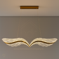 Hdc LED Wings Chandeliers Creative Restaurant Pendant Lamp Adjustable Height Black Gold Hanging Lamp