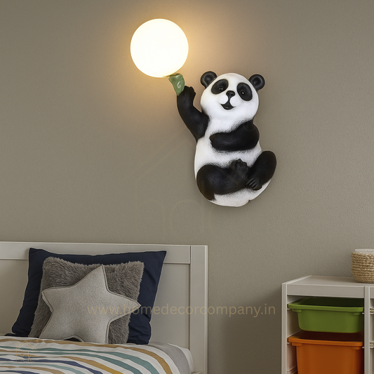Hdc Kids’ Panda Wall Lamp Cute Animal Night Light Wall Sconce for Childrens Room Bedroom Nursery Kids Lights