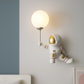 Hdc Kids’ Astronaut Wall Lamp Side Pose LED Night Light Wall Scone Light For Childrens Room Bedroom Nursery Kids Light
