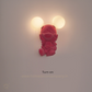 Hdc Personality Bedroom Bedside Lovely Cartoon Mickey Mouse Wall Lamp Double LED Ears Night Light