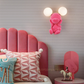 Hdc Personality Bedroom Bedside Lovely Cartoon Mickey Mouse Wall Lamp Double LED Ears Night Light