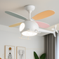 Hdc Kids’ Helicopter Ceiling Fan with LED Light Multi-Color Blades Airplane Chandelier