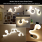 HDC Modern LED Wall Light Abstract Wave Design for Bedroom, Living Room & Accent Walls, Warm White Matte Black Finish