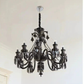 Hdc 8 Lights Black Glass Italian Chandelier Ceiling Lights Hanging - Warm White