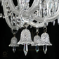 Hdc 18 Light Shade Clear Glass Italian Chandelier Ceiling Lights Hanging - Warm White