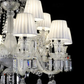 Hdc 18 Light Shade Clear Glass Italian Chandelier Ceiling Lights Hanging - Warm White