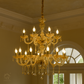 HDC 24-Light Multi-Tier Royal Amber Grandeur Glass Italian Chandelier