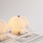 HDC Foldable Mushroom Style Paper Table Lamp 360° Warm Ambient Decorative Light for Bedroom, Bedside & Living Room
