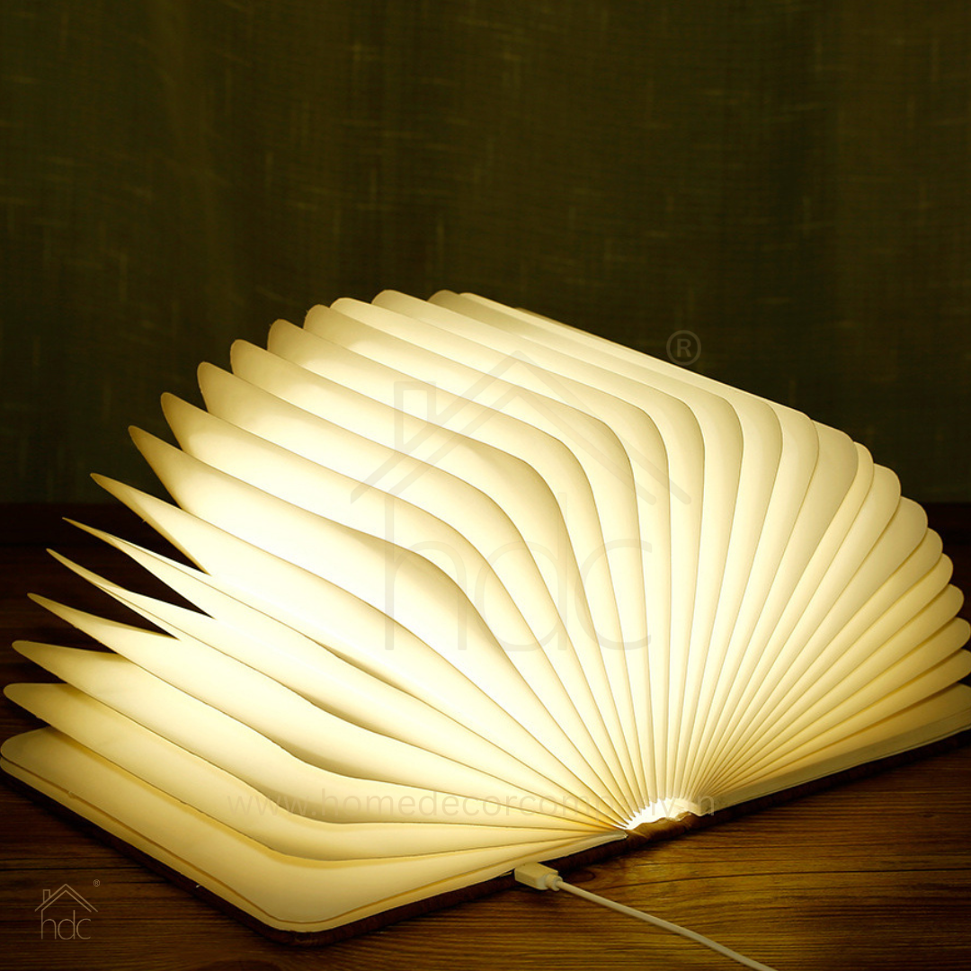 HDC Book Light Night Light Table Lamp Wireless LED Lamps Creative Folding Gift Souvenirs Page Turning Decor