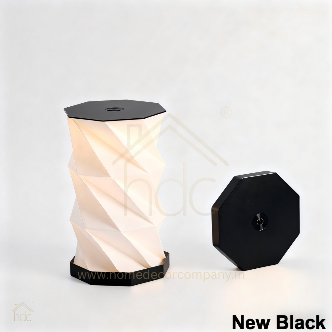 HDC High Quality Creative Folding Paper Lamp Metal Ambient Light Type-C Rechargeable for Office, Cafe