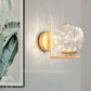 Hdc Modern Copper Fairy Glass Ball LED Wall Light For Living Room Bedroom