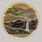 Hdc Modern Beautyful Round Nature Scenery LED Crystal Painting for Home Decor Of Living Room Three-Dimensional LED Light Wall Art (Dia-32 IN)