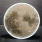 Hdc 800mm Modern Beautyful Round Moon Structure LED Crystal Painting for Home Decor Of Living Room Three-Dimensional LED Light Wall Art (Dia-32 IN)