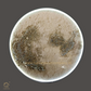 Hdc 800mm Modern Beautyful Round Moon Structure LED Crystal Painting for Home Decor Of Living Room Three-Dimensional LED Light Wall Art (Dia-32 IN)