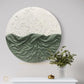 HDC Exclusive Hand Crafted Painting Image Shows a Round  textured mixed media artwork mounted on a circular canvas , Possibly a Painting or Sculpture, Featuring a Textured Design