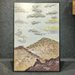 HDC Hand Crafted Painting Image Shows a textured Abstract Painting, Possibly of a Mountain landscape with Clouds Three Dimensional  Painting For Home Decor and Office