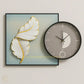 Hdc Modern Aesthetic Hand-Painted Clock Canvas (Size:- Painting 60*60, clock 40*40Cm) - HDC Lights