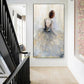 Hdc Abstract 100% Handmade Wall Painting for Home Decor