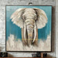 Hdc Running Elephant 100% Handpainted Wall Painting For Home Decor