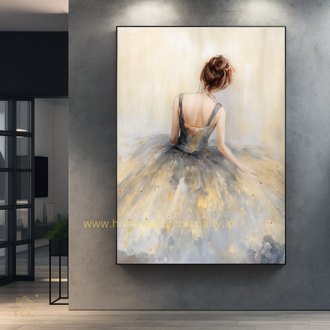 Hdc Abstract 100% Handmade Wall Painting for Home Decor