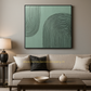 HDC Exclusive Hand Crafted 3D Texture Handmade Painting Green Modern Living Room Abstract Painting Minimalist art, Green 80*80 CM - HDC Lights