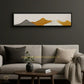 HDC Handcrafted Beautiful Design Painting Of Minimalist Mountain Range Textured Wall Art Multicolor Abstract Landscape Painting Design-1